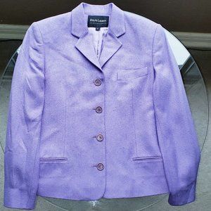 RALPH LAUREN COLLECTION BLACK LABEL LAVENDER LILAC SILK TWEED JACKET MADE IN USA